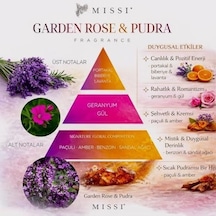 Missi 230 Ml Pembe Seramik Çiçek Taş Çubuklu Rose-pudra Oda Kokusu 4296