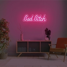 Bad Bitch Yazılı Neon Tabela Pembe