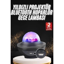Dönen Işıklı Disko Topu Projektör Müzik Çalarlı Disco Speaker
