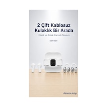 Osm-ne11 2 Çift Kablosuz Bluetooth 5.4 Kulaklık Klasik Ve Kulak Kancalı Beyaz - 904091696