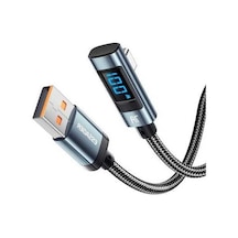 Pazly Esger 2m Dirsek 7a 100w Usb-a Tip-c Şarj Kablosu, Ergonomik, Dijital Ekran, Hızlı Şarj Pazly Esger 2m Dirsek 7a 100w Usb-a Tip-c Şarj Kablosu, Ergonomik, Dijital Ekran, Hızlı Şarj