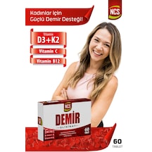 Ncs Demir Glisinat Vitamin D3 K2 Folik Asit Complex 60 Tablet