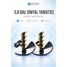 Djı Rc 2 Ve Rc Pro Uyumlu 5,8 Ghz Aynalı Anten Sinyal Güçlendirici 2 Li Menzil Artırıcı Reflektör