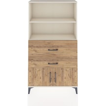 Arges Dolap 2 Raflı 2 Çekmeceli 2 Kapaklı 88x30x163 Aytaşı-çam Aytaşı