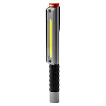 Lil Larry 500 Flex Şarj Edilebilir Çalışma Işığı - 500 Lümen Cob Led, Usb-c Şarj, Flex-power Pil Sistemi, Manyetik Taban, Ipx4 Suya Dayanıklı, Uçak Sınıfı Alüminyum Gri