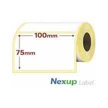 100x75 Mm Termal Etiket, Barkod/adres/kargo Termal Etiketleri, Zebra Ve Diğer Yazıcılarla Uyumlu