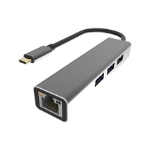 Vcom DH311A Type-C USB 3.0-3 RJ 45 Çoklayıcı Hub