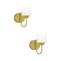 Esila Gold Boyalı Tekli Duvar Lambası 2'li Aplik Seti Altın