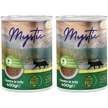 Mystıc Yetişkin Kedi Tavuklu Ve Jöleli Konserve Mama 400 Gr 2li Paket 103 Ivory