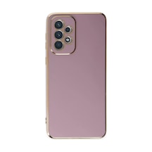 Newface - 159 - Samsung Galaxy Uyumlu A73 5g Kılıf Volet Silikon - Ece-umay - - Mor