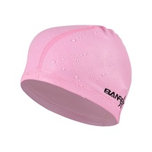 Sones Yetişkin Unisex Pu Kaplamalı Rahat Su Geçirmez Yüzme Bonesi Pembe