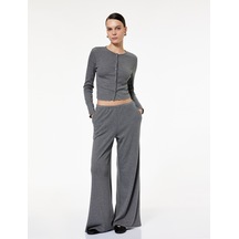 Koton Cepli Viskon Karışımlı Basic Pijama Altı Antrasit Melange 6wlk40255mk Antrasit Melanj