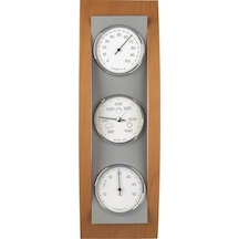Tfa Dostmann Analog Meteoroloji İstasyonu, Ahşaptan Yapılmış, Barometre, Termometre, Higrometre, Kahverengi