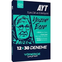 Ayt Türk Dili Ve Edebiyatı Yazar Eser 12x30 Deneme Yönerge Yayınları