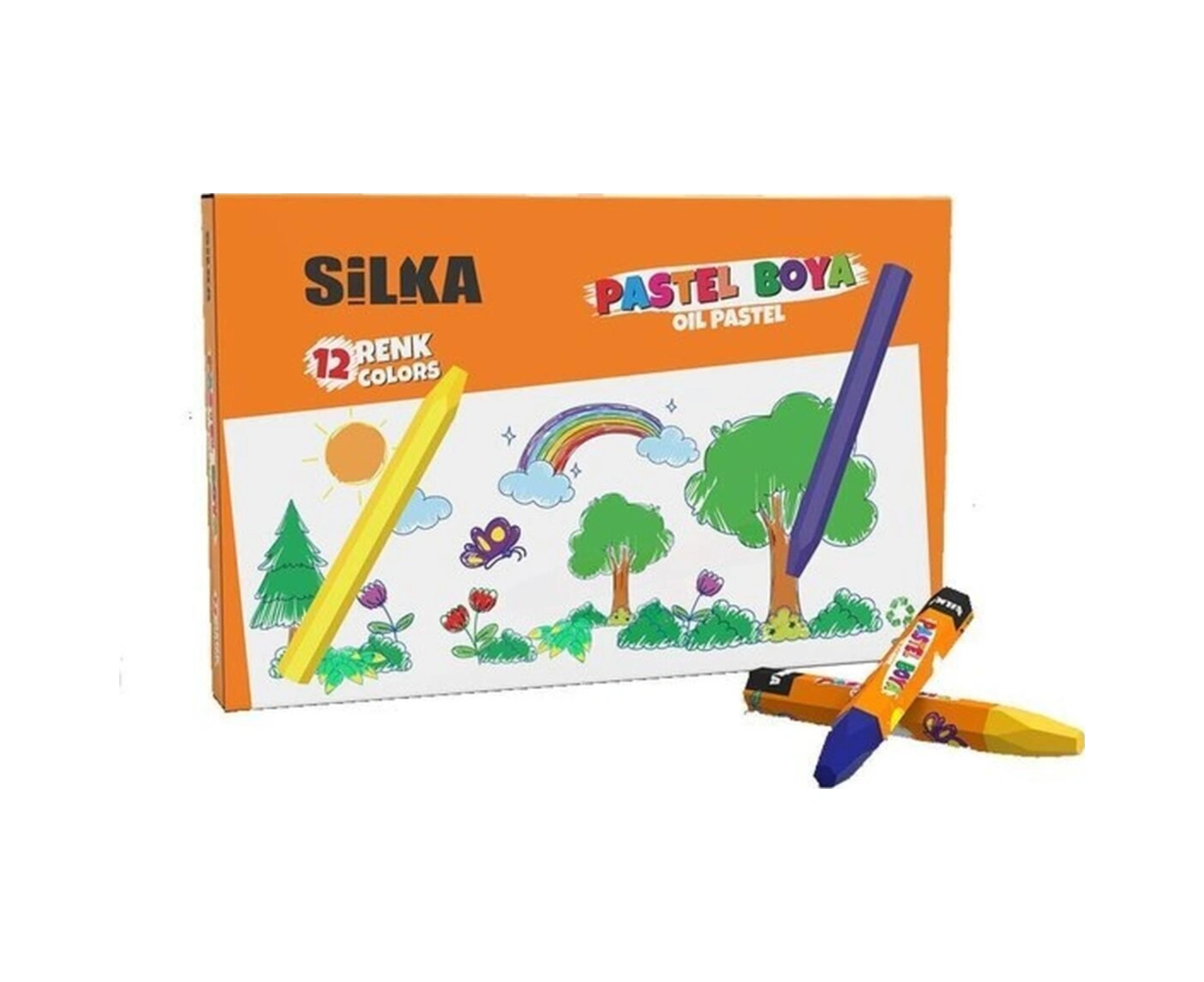 Silka Pastel Boya 12 Renk P.hs12-12 Renkli