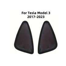 Hightower Tesla Model 3 Arka Cam Güneşlikleri - Üçgen Desenli, Ayarlanabilir Kayışlı