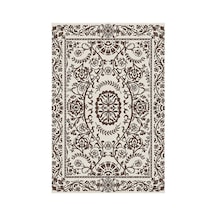 Kartela Halı Veso Halı Kaymaz Taban Makinede Yıkanabilir Halı Kahverengi - 120 X 180 Cm
