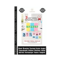 Özel Üretim Termal Rulo Kağıt Yapışkanlı Etiket Sticker Okul Gereci Kırtasiye Yazıcı Kağıdı Diğer