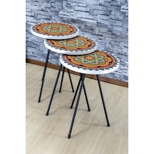 Zigon Sehpa Metal Ayak Desenli 2088