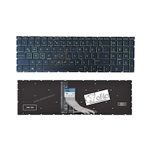 Hp 15-dw4006nt 71t63ea Uyumlu Notebook Klavyesi, Laptop Tuş Takımı Siyah Tr Işıklı / Yeşil Tuşlu