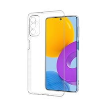 Newface Samsung Uyumlu Galaxy M52 5g Kılıf Deluxe 2mm Şeffaf Silikon - Şeffaf Şeffaf