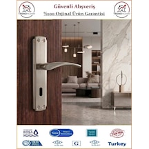 Grossavm Bravo Aynalı İç Oda Kapı Kolu - Nikel Saten - Oda