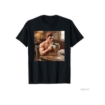 Flood Of Style Yeni Komik Sıkıntılı Bebek Erkek Meme T-shirt Erkekler Kadınlar Için % 100% Pamuk T Shirt Kıs Siyah