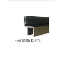 8mm Cam Balkon Alüminyum Fitil Kanat Fitili Küçük H Bronz Renk Ölçünüzü Belirtiniz