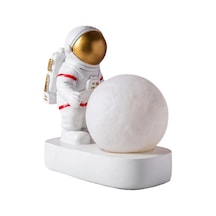 Dekoratif Astronot Ay Işığı Gece Lambası Masa Lambası