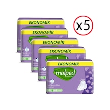 Molped Eko Kanatlı Normal Hijyenik Ped 20 Li 5 Adet