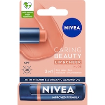 Nivea Renkli Dudak Bakım Kremi ve Yanak Balmı SPF30 Nude