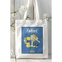 Art Hediye Fallout Oyun Baskılı Omuz Çanta Kişiye Özel Model 4 Çok Renkli