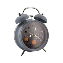 Ayrex Coverzone Modern Siyah Renkli Çalar Saat Işıklı Dekoratif Yüksek Sesli Mekanik Alarm Sesli Siyah Renk Coverzo