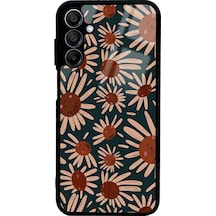 Samsung Uyumlu A15 Retro Daisy Tasarımlı Glossy Telefon Kılıfı Çok Renkli