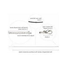 Fastbuy 100 Adet Kristal Kolye Takı Kordon Altın Çok Renkli Kolye Halat Çok Renkli