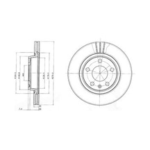 Vw Passat Variant 1.9 Tdi 4Motion 1999-2000 Delphi Ön Fren Diski N11.5645