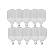 Chn 10'lu Paket 50w Büyük Boy 6500k Beyaz Işık E27 Led Tasarruflu Ampül