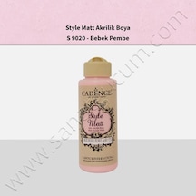 Cadence Style Matt Akrilik Boya 120 Ml. S9020 Bebek Pembe