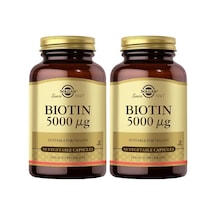 Biotin 5000 Mcg 50 Bitkisel Kapsül 2 Adet