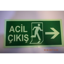 Fosforlu Yön Levhası | Acil Çıkış Sağa