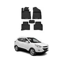 Hyundai Tucson 2 2009-2015 Uyumlu 4d Havuzlu Paspas Kauçuk Siyah 5 Parça