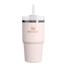 Stanley Quencher Pipetli Termos Bardak, Pembe Kuvars Rose Quartz Çok Renkli