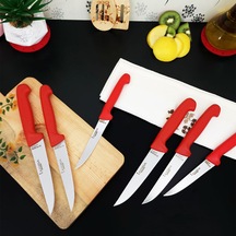 6'lı Silver Mutfak Bıçak Seti Et Ekmek Sebze Meyve Bıçağı