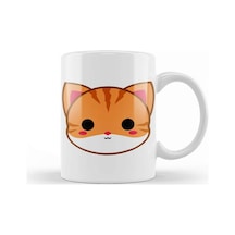 Cute Ginger Cat Kupa Bardak Porselen Karışık