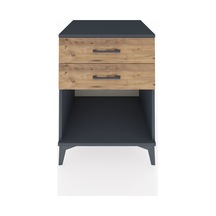 Kronos Komodin 2 Çekmeceli 60x59x80 Antrasit-çam Antrasit