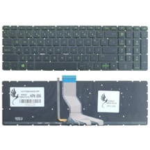 HP Uyumlu 17-g100, 17-r000, m7-n100 Klavye Işıklı (Yeşil)