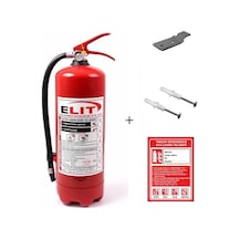 Ruhsata Uygun Köpüklü Yangın Söndürme Tüpü 6 KG + Askı Aparatı ve Yangın Söndürücü Kullanım Kılavuzu