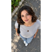 Orijinal Doğal Kaplan Gözü Kolye 011 - Kahverengi