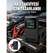 4 Ü 1 Arada Jump Starter Hava Kompresörü Powerbank Ve Led Fener Yeni Nesil Cn