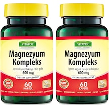 Vitapol Magnezyum Kompleks 600 mg 2 x 60 Kapsül